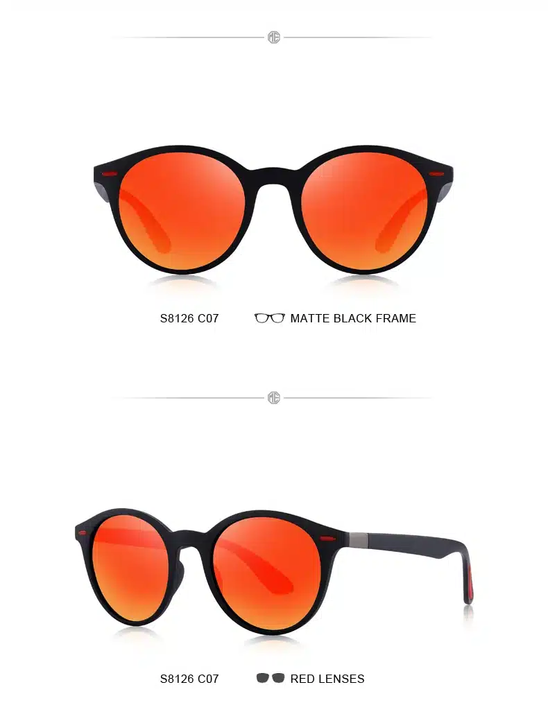 MERRYS DESIGN Men Women Classic Retro Rivet Polarized Sunglasses TR90 Legs Lighter Design Oval Frame UV400 Protection S8126 40