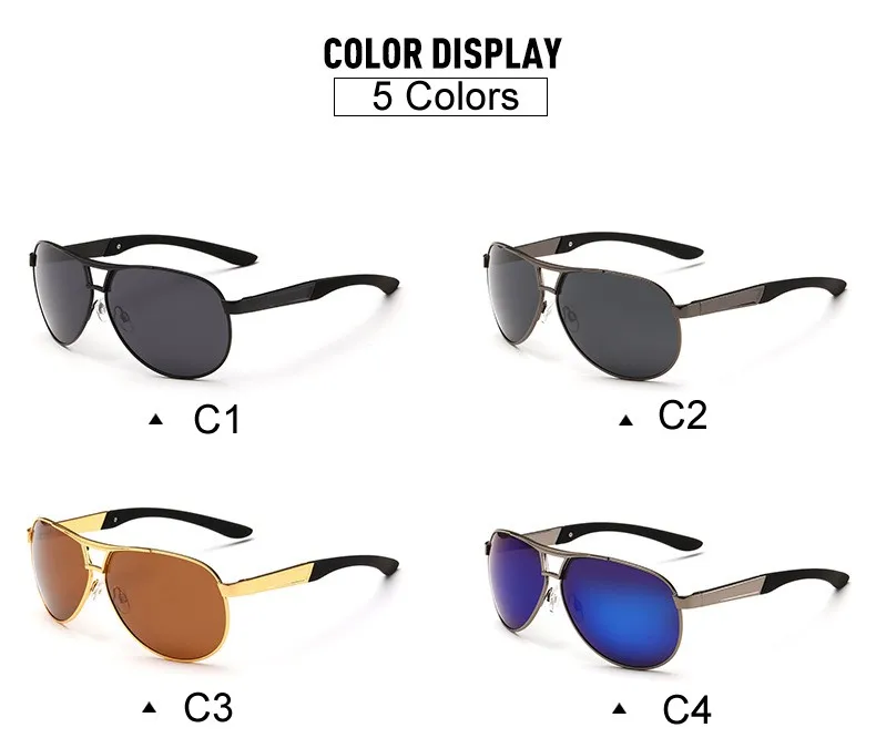 Pro Acme Classic Men Polarized Sunglasses Polaroid Driving Pilot Sunglass Man Eyewear Sun Glasses UV400 High Quality CC0444 26