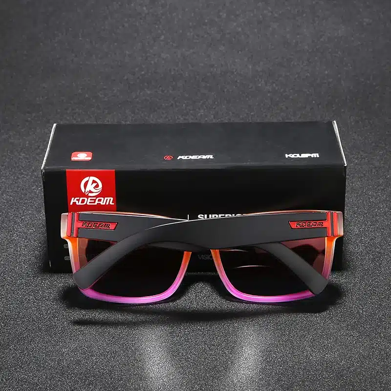 Revamp Of Sport Men Sunglasses Polarized KDEAM Shockingly Colors Sun Glasses Outdoor Elmore Style Sunglass With Box 11