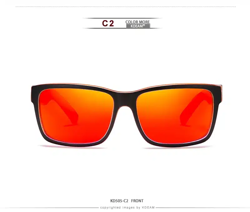 Revamp Of Sport Men Sunglasses Polarized KDEAM Shockingly Colors Sun Glasses Outdoor Elmore Style Sunglass With Box 17