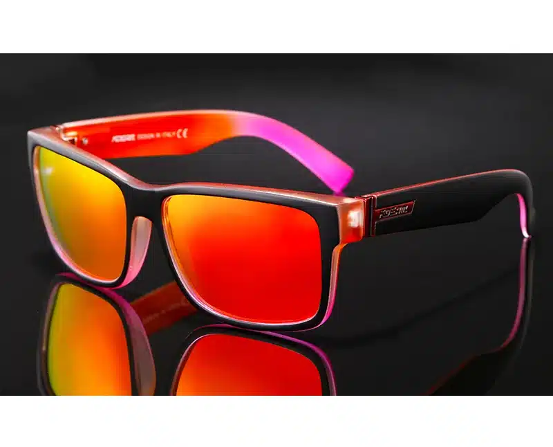 Revamp Of Sport Men Sunglasses Polarized KDEAM Shockingly Colors Sun Glasses Outdoor Elmore Style Sunglass With Box 19