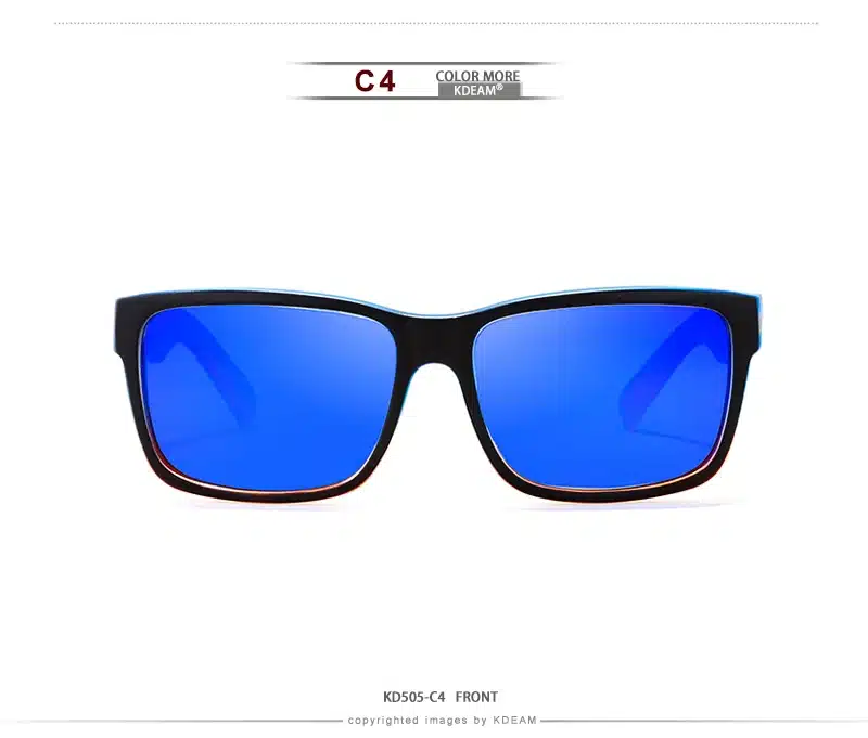 Revamp Of Sport Men Sunglasses Polarized KDEAM Shockingly Colors Sun Glasses Outdoor Elmore Style Sunglass With Box 23