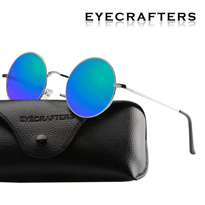 New Brand Designer Classic Polarized Round Sunglasses Men Small Vintage Retro John Lennon Glasses Women Driving Metal Eyewear 9