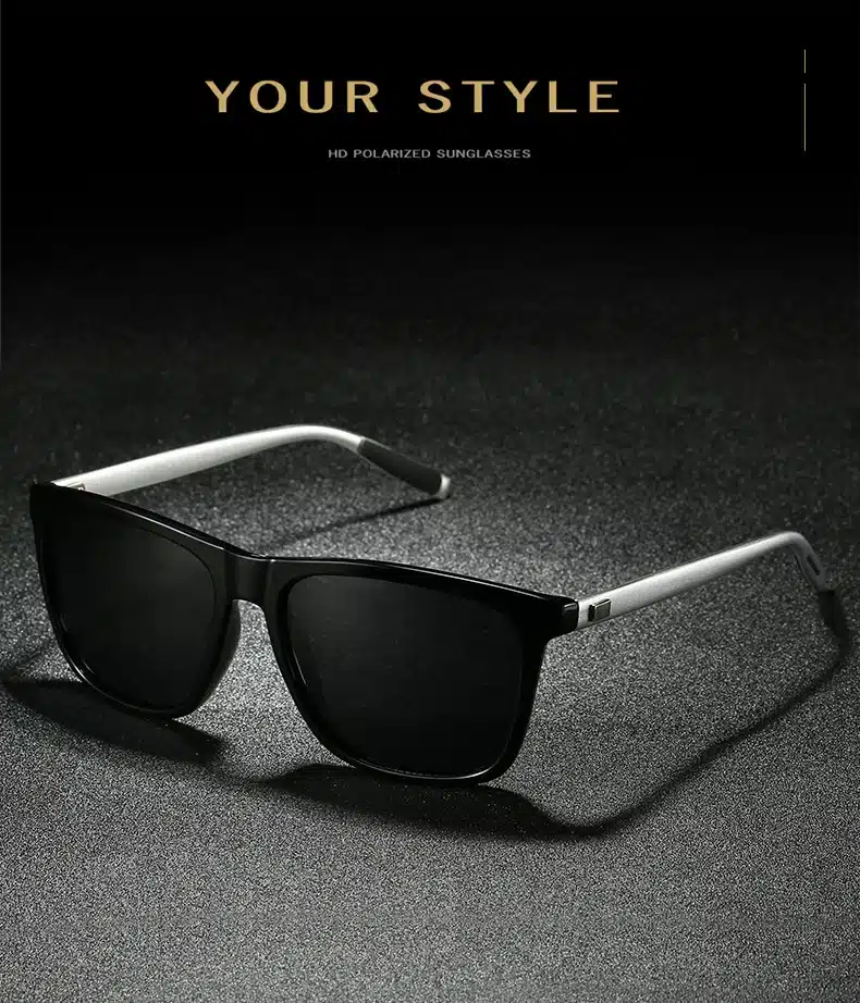 Polarized Sunglasses Men Night Vision Driving Aluminum Magnesium Sun Glasses Brand Square Unisex Travel Eyewear UV400 6108 10