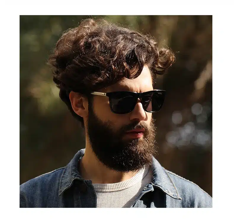 Polarized Sunglasses Men Night Vision Driving Aluminum Magnesium Sun Glasses Brand Square Unisex Travel Eyewear UV400 6108 14