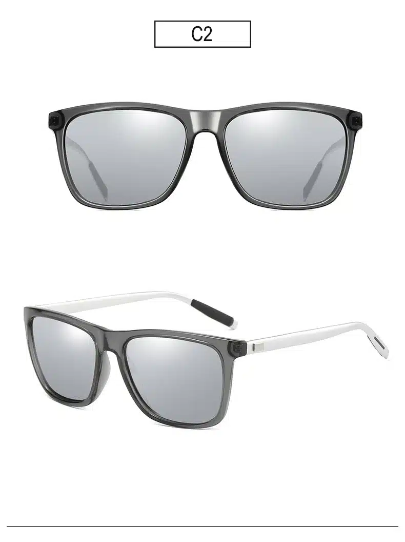 Polarized Sunglasses Men Night Vision Driving Aluminum Magnesium Sun Glasses Brand Square Unisex Travel Eyewear UV400 6108 19