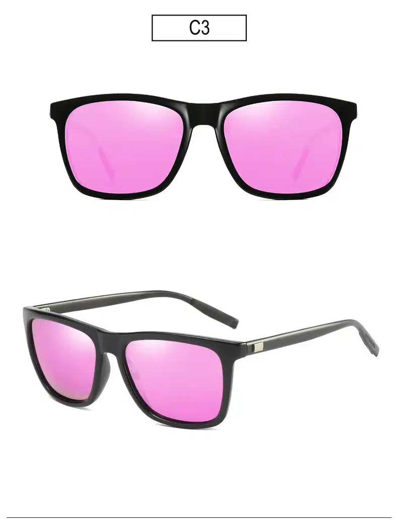 Polarized Sunglasses Men Night Vision Driving Aluminum Magnesium Sun Glasses Brand Square Unisex Travel Eyewear UV400 6108 20