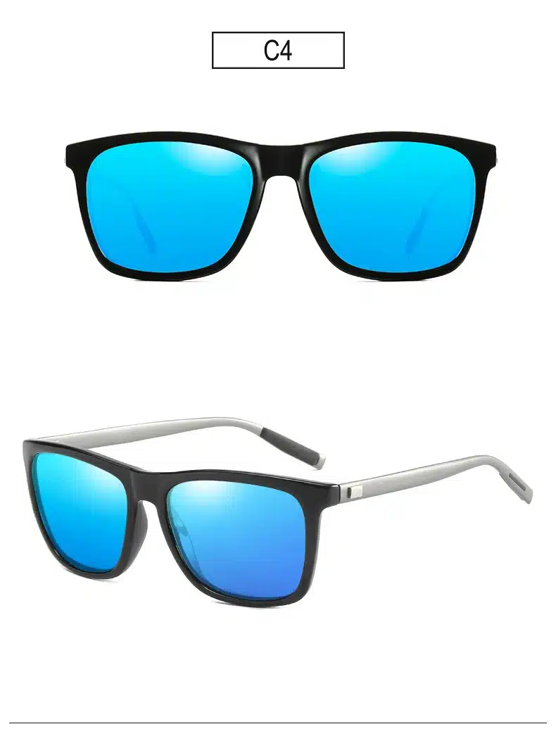 Polarized Sunglasses Men Night Vision Driving Aluminum Magnesium Sun Glasses Brand Square Unisex Travel Eyewear UV400 6108 21
