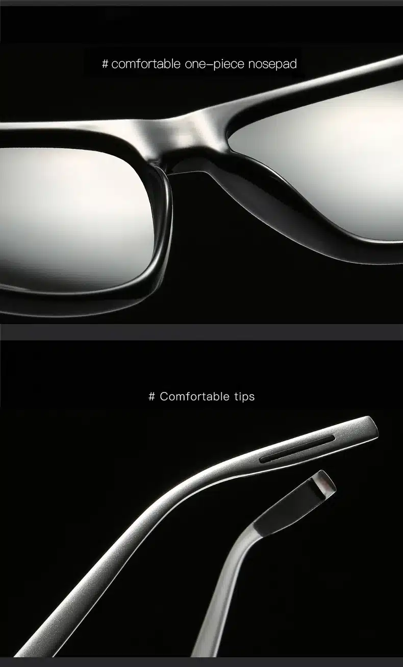 Polarized Sunglasses Men Night Vision Driving Aluminum Magnesium Sun Glasses Brand Square Unisex Travel Eyewear UV400 6108 26