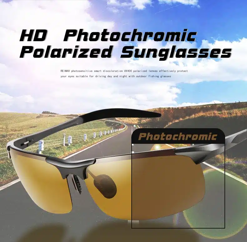 Aluminum Magnesium Photochromic Sunglasses Polarized Night Vision Glasses Men Oculos Driver Yellow Driving Glasses gafas de sol 10