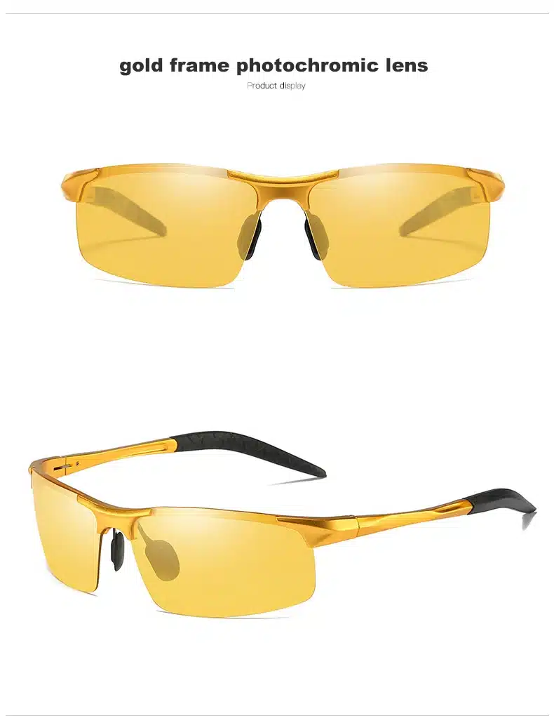 Aluminum Magnesium Photochromic Sunglasses Polarized Night Vision Glasses Men Oculos Driver Yellow Driving Glasses gafas de sol 22