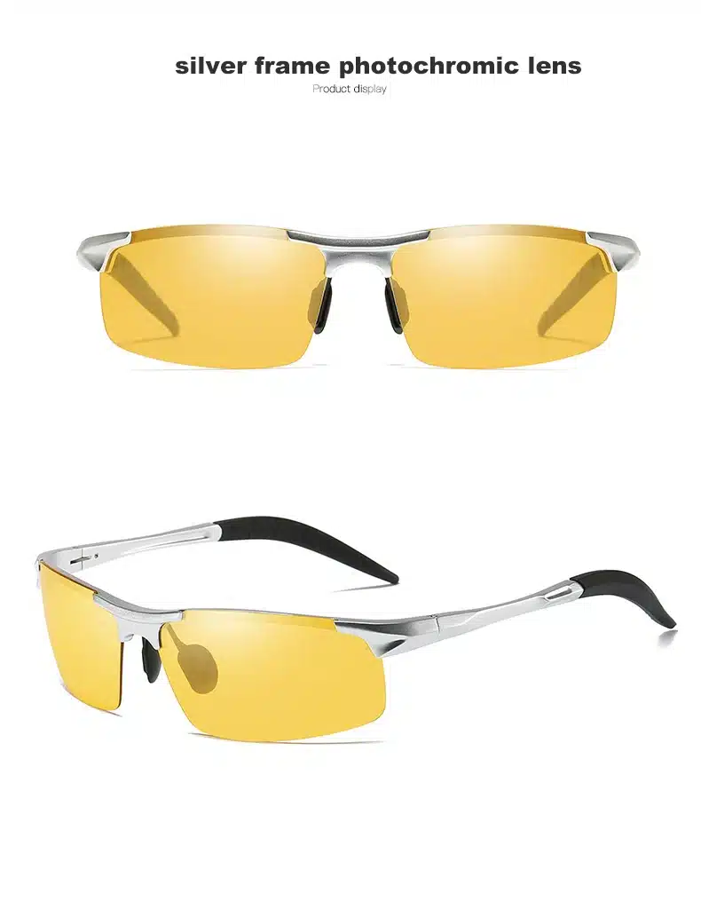 Aluminum Magnesium Photochromic Sunglasses Polarized Night Vision Glasses Men Oculos Driver Yellow Driving Glasses gafas de sol 23