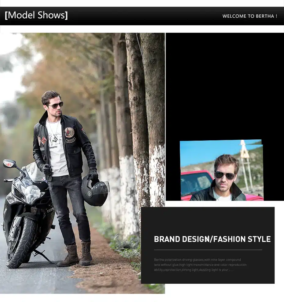 Caponi Driving Photochromic Sunglasses Men Polarized Chameleon Discoloration Sun glasses for men oculos de sol masculino RB8722 19
