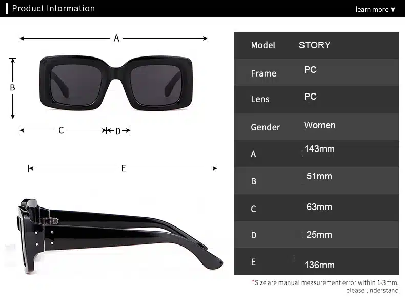 STORY 2018 Vintage Retro Small Square Sunglasses Brand Designer Fashion Leopard Frame Rectangular Sun Glasses Women UV400 Shades 7