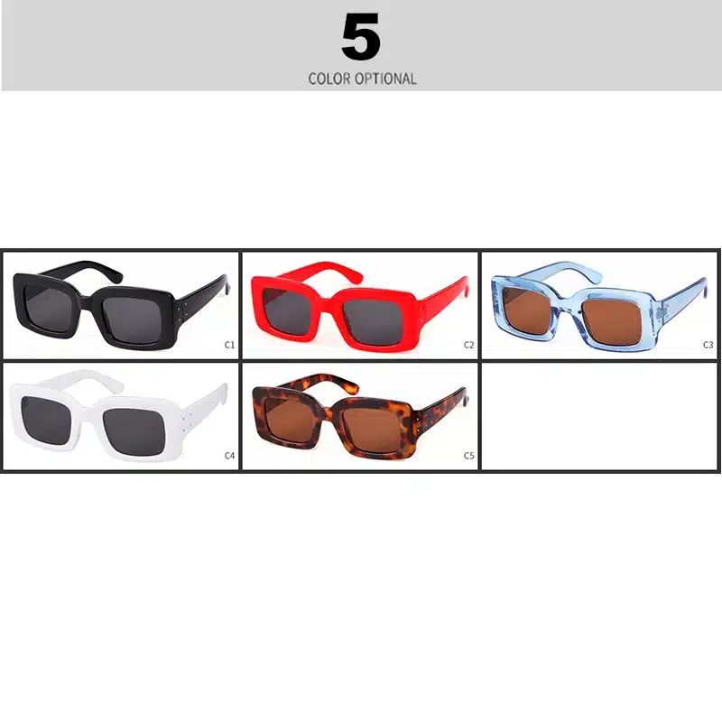 STORY 2018 Vintage Retro Small Square Sunglasses Brand Designer Fashion Leopard Frame Rectangular Sun Glasses Women UV400 Shades 8