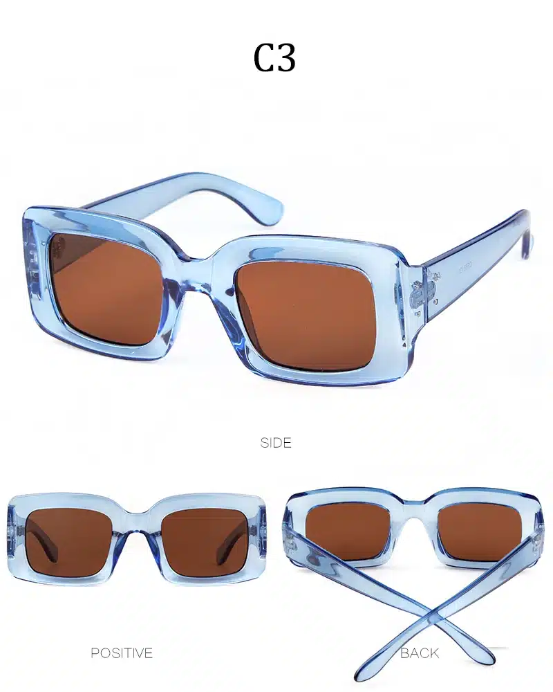 STORY 2018 Vintage Retro Small Square Sunglasses Brand Designer Fashion Leopard Frame Rectangular Sun Glasses Women UV400 Shades 11