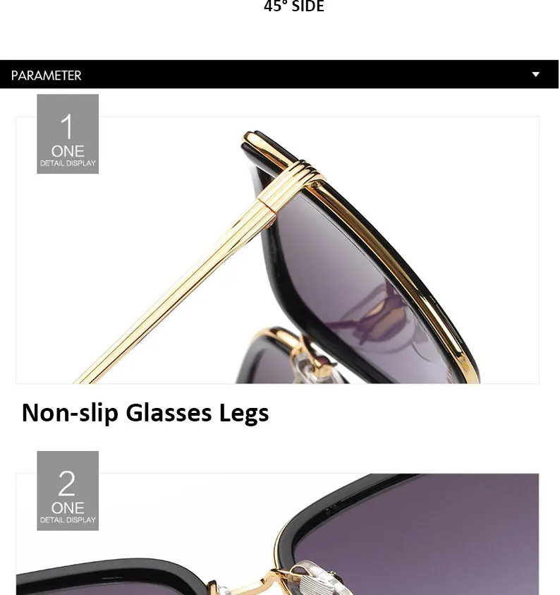 SIMPRECT Retro Big Cat Eye Sunglasses Women 2019 Black Mirror Sun Glasses Fashion Brand Designer High Quality Vintage Sunglass 37