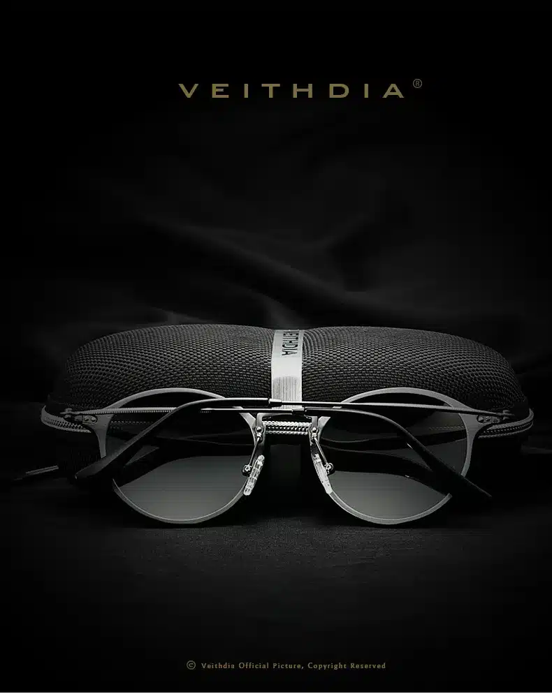 VEITHDIA Brand Fashion Unisex Sun Glasses Polarized Coating Mirror Driving Sunglasses Round Male Eyewear For Men/Women 6358 3