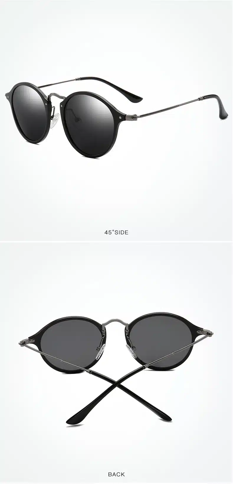 VEITHDIA Brand Fashion Unisex Sun Glasses Polarized Coating Mirror Driving Sunglasses Round Male Eyewear For Men/Women 6358 11