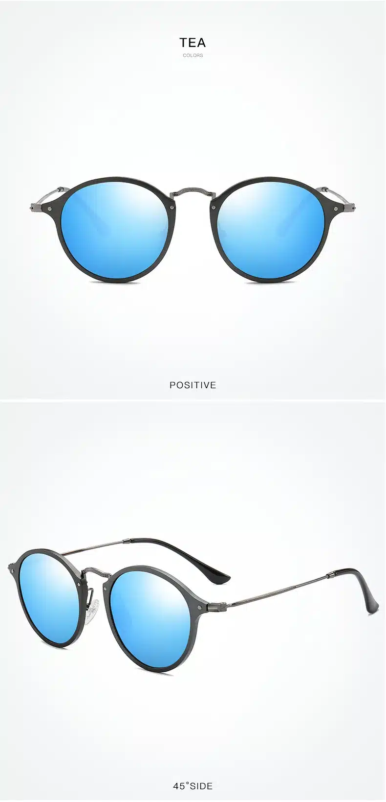 VEITHDIA Brand Fashion Unisex Sun Glasses Polarized Coating Mirror Driving Sunglasses Round Male Eyewear For Men/Women 6358 13
