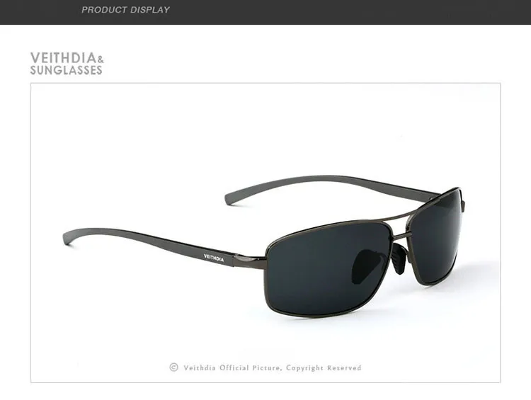 VEITHDIA Brand New Polarized Men's Sunglasses Aluminum Sun Glasses Eyewear Accessories For Men oculos de sol masculino 2458 18