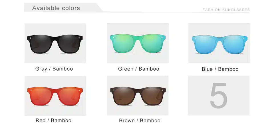 KINGSEVEN 2019 Bamboo Polarized Sunglasses Men Wooden Sun glasses Women Brand Original Wood Glasses Oculos de sol masculino 14