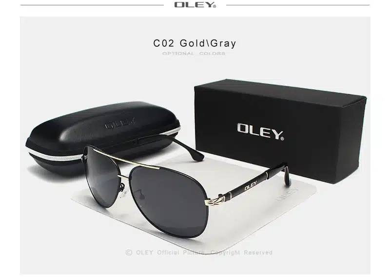 OLEY Brand Sunglasses Men Polarized Fashion Classic Pilot Sun Glasses Fishing Driving Goggles Shades For Men/Wome Y7005 18