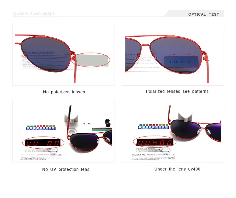 OLEY Brand Sunglasses Men Polarized Fashion Classic Pilot Sun Glasses Fishing Driving Goggles Shades For Men/Wome Y7005 24