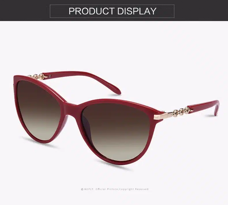 AOFLY BRAND DESIGN Cat Eye Polarized Sunglasses Women Polarized Sun Glasses Female Gradient Shades Oculos Feminino UV400 13