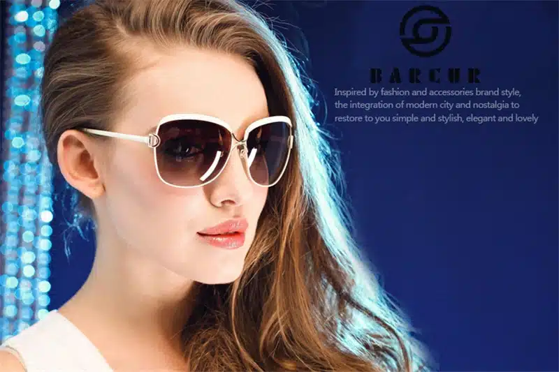 BARCUR Polarized Ladies Sunglasses Women Gradient Lens Women Sun glasses Luxury Brand oculos feminino lentes de sol mujer 4