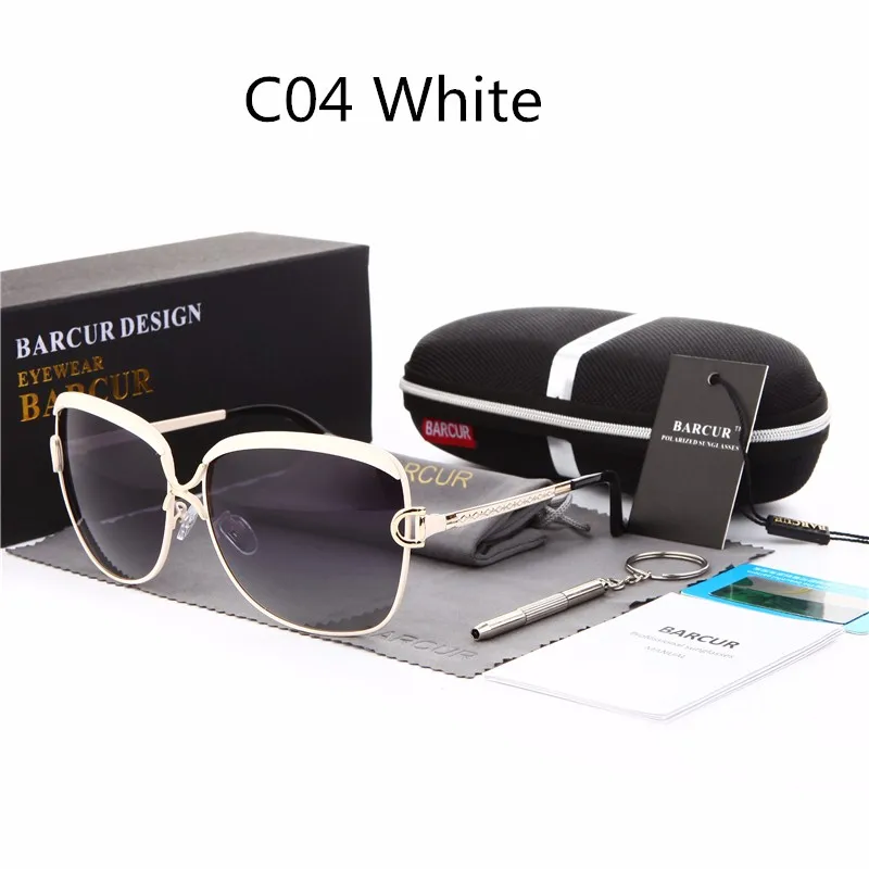 BARCUR Polarized Ladies Sunglasses Women Gradient Lens Women Sun glasses Luxury Brand oculos feminino lentes de sol mujer 10