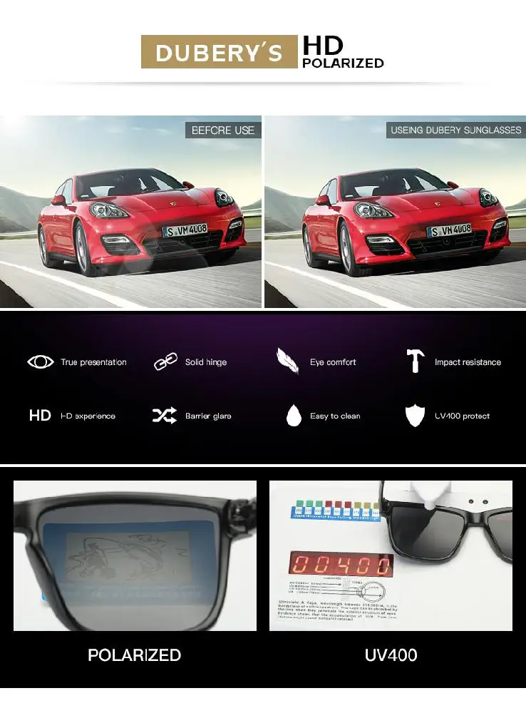 Fashion Men Women HD Polarized Sunglasses Coating Glasses Ultraviolet-proof Sport Driving Goggles Classic Design Mirror Sunglass 12