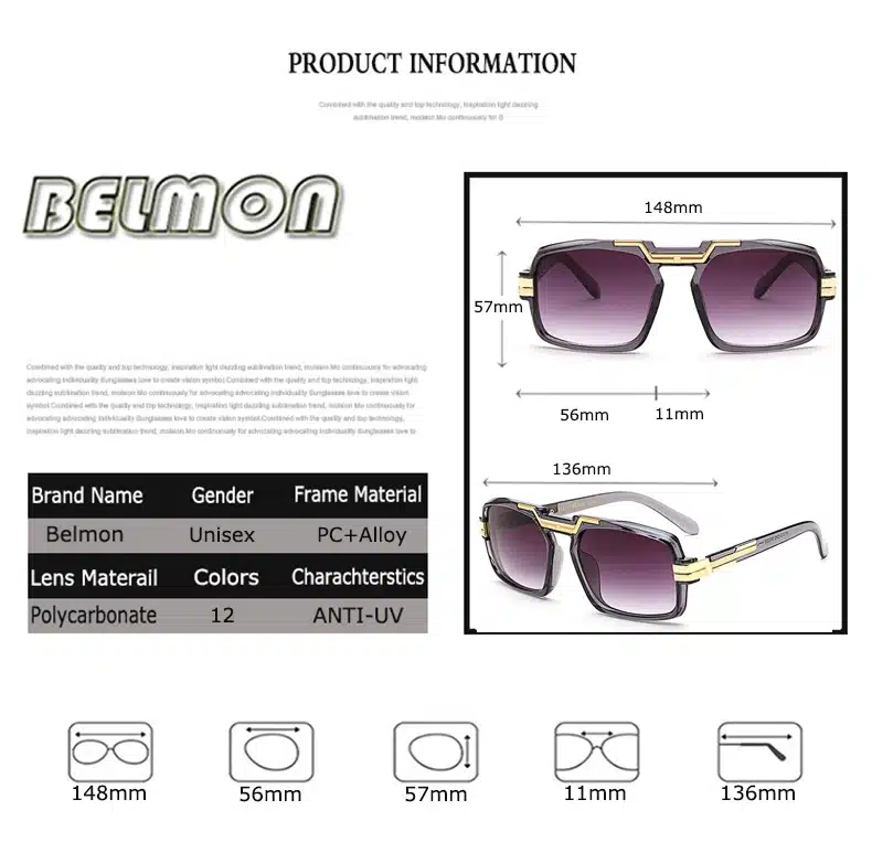 Fashion Sunglasses Women Men Luxury Brand Designer Sun Glasses Bige Frame For Ladies UV400 Female Male Oversized Oculos RS071 3