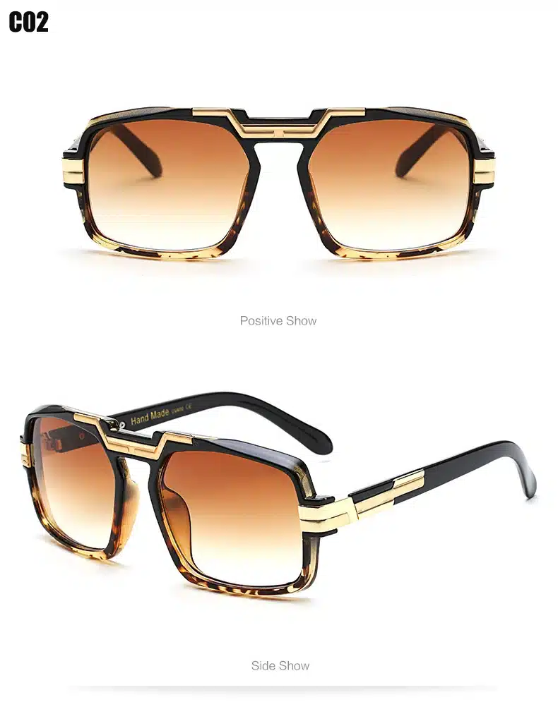 Fashion Sunglasses Women Men Luxury Brand Designer Sun Glasses Bige Frame For Ladies UV400 Female Male Oversized Oculos RS071 7