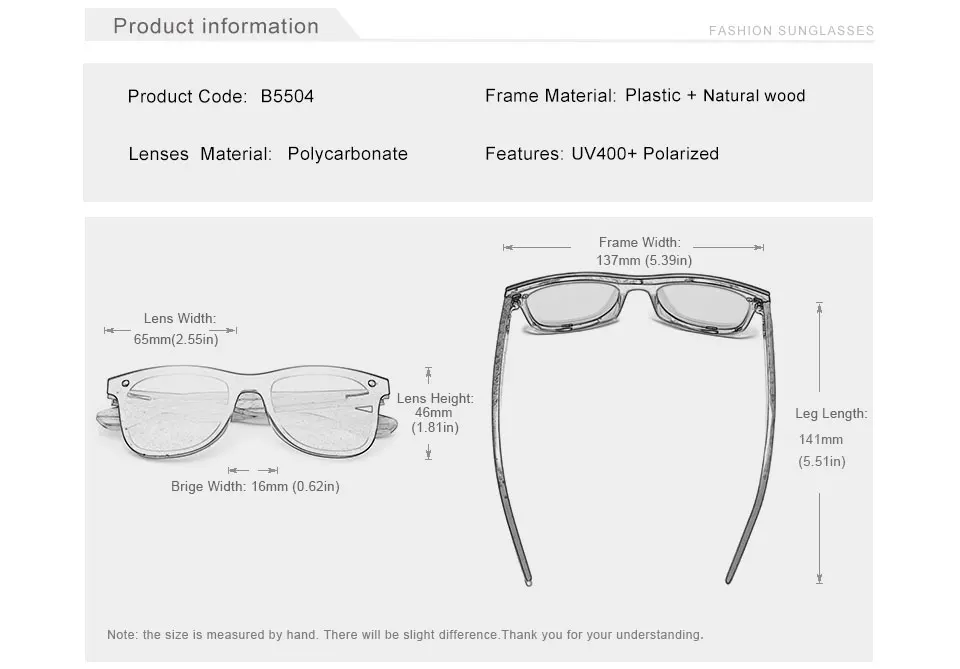 KINGSEVEN 2019 Wood Rimless Polarized Men's Sunglasses Square Frame Sun glasses Women Sun glasses Male Oculos de sol Masculino 11