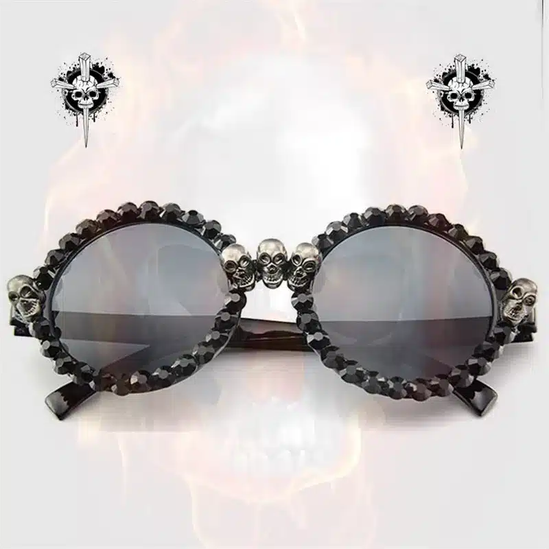 Vazrobe handmade Cat Eye Sunglasses Women Glasses woman rhinestone DIY Steampunk Drop Shipping Wholesale High Quality 6