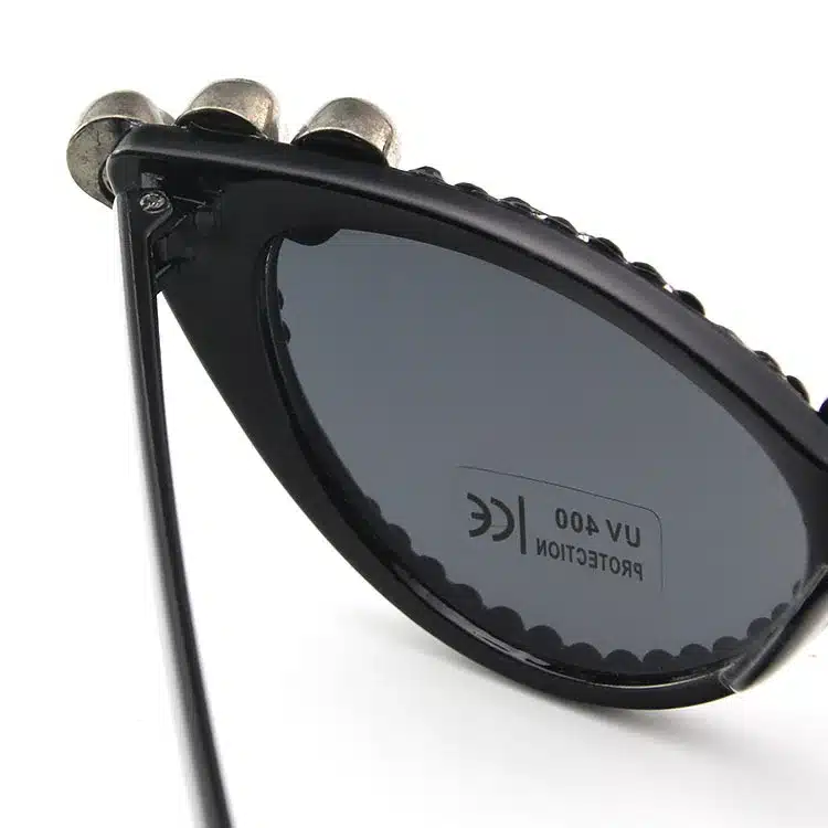 Vazrobe handmade Cat Eye Sunglasses Women Glasses woman rhinestone DIY Steampunk Drop Shipping Wholesale High Quality 11