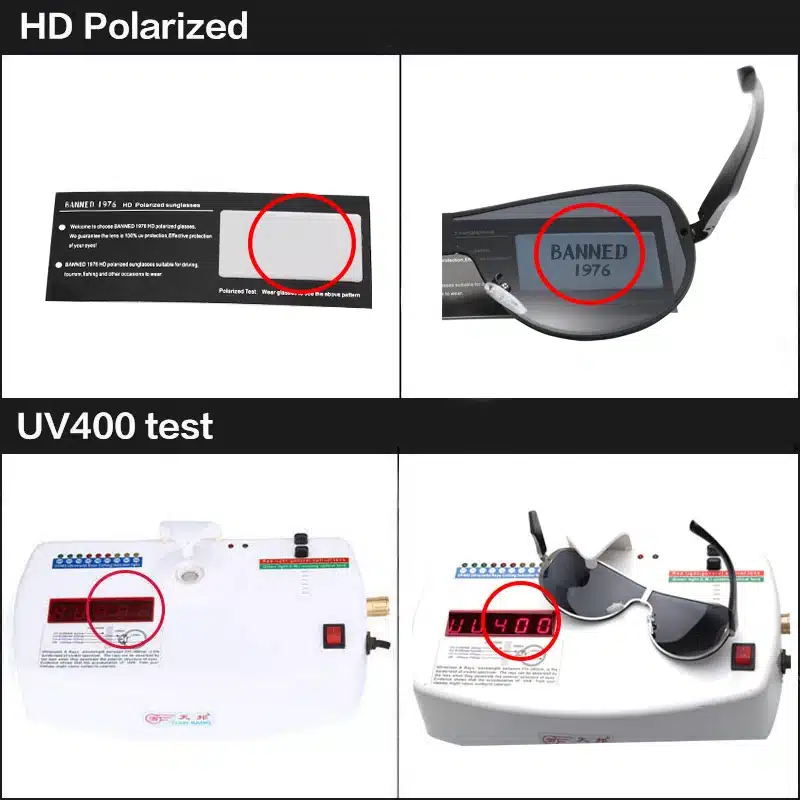 BANNED 1976 Polarized Sunglasses Men Driving Aluminum Magnesium Sun Glasses man Brand Square Unisex male Travel Eyewear UV400 11