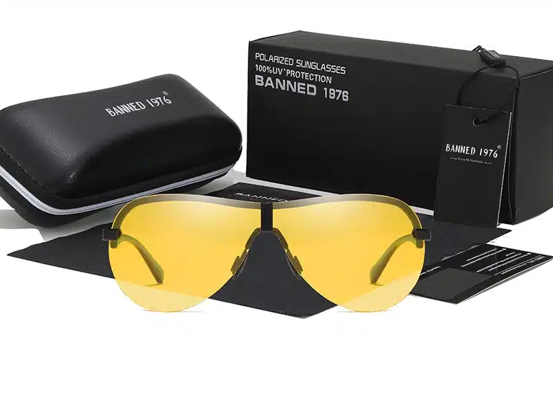 BANNED 1976 Polarized Sunglasses Men Driving Aluminum Magnesium Sun Glasses man Brand Square Unisex male Travel Eyewear UV400 29