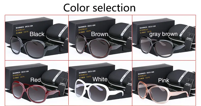 BANNED 1976 Brand Fashion Sunglasses Women Luxury Designer Vintage Sun glasses 2017 Female Rivet Shades Big Frame Style Eyewear 17