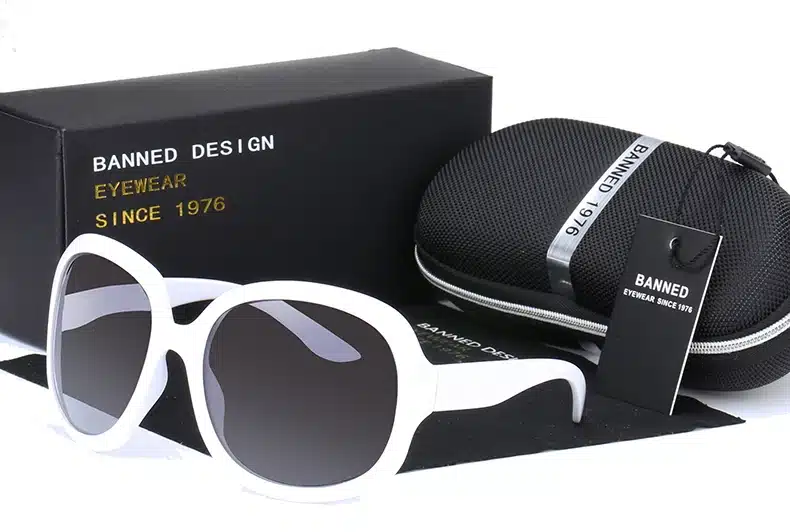 BANNED 1976 Brand Fashion Sunglasses Women Luxury Designer Vintage Sun glasses 2017 Female Rivet Shades Big Frame Style Eyewear 28