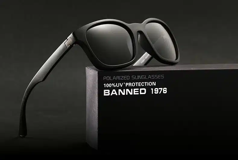 BANNED 1976 Fashion Men Polarized Sunglasses women Driving Mirrors Points matte Black Frame Eyewear Male Sun Glasses UV400 10