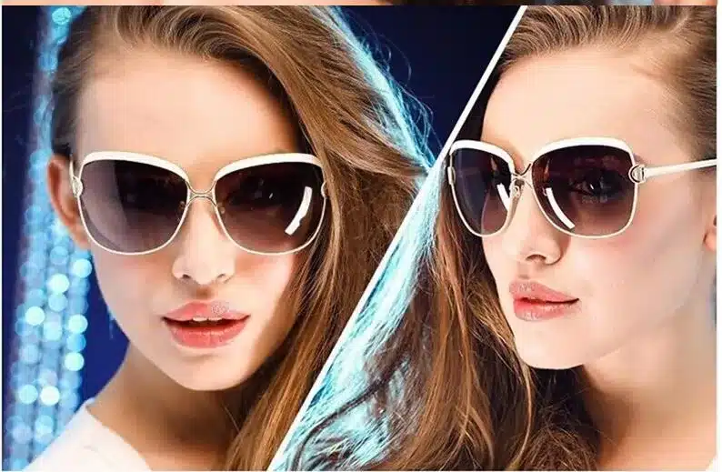 100% original 2018 Star Style HD Polarized Women Luxury Sunglasses Brand Designer Cool latest female UV400 Sun Glasses with box 9