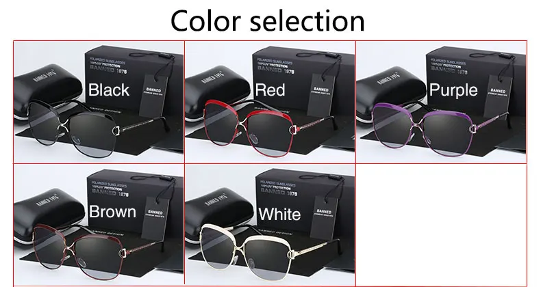 100% original 2018 Star Style HD Polarized Women Luxury Sunglasses Brand Designer Cool latest female UV400 Sun Glasses with box 14