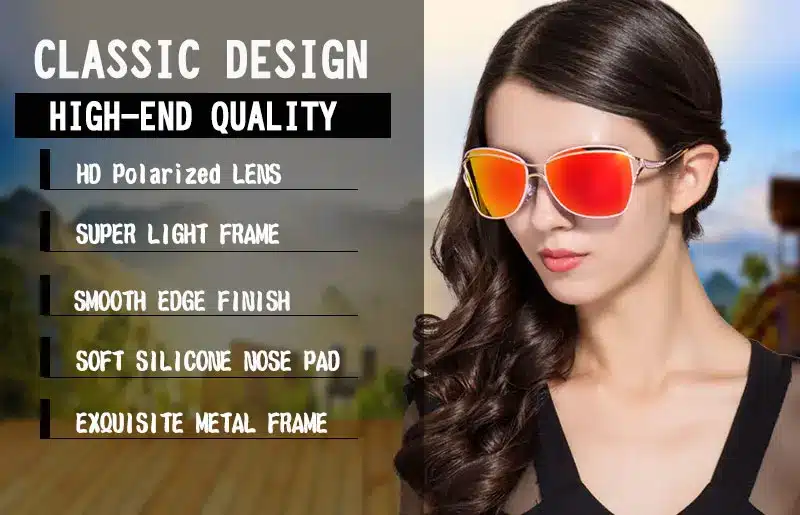 BANNED Fashion new arrival Sunglasses Women Popular Brand Design Polarized Sunglasses Summer Sun Glasses With Original Case 46