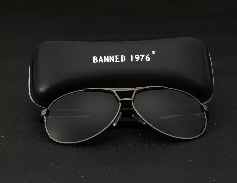 BANNED Cool men's Polarized Sunglasses brand new gafas male driving Sun Glasses classic eyewear Oculos with original box 11