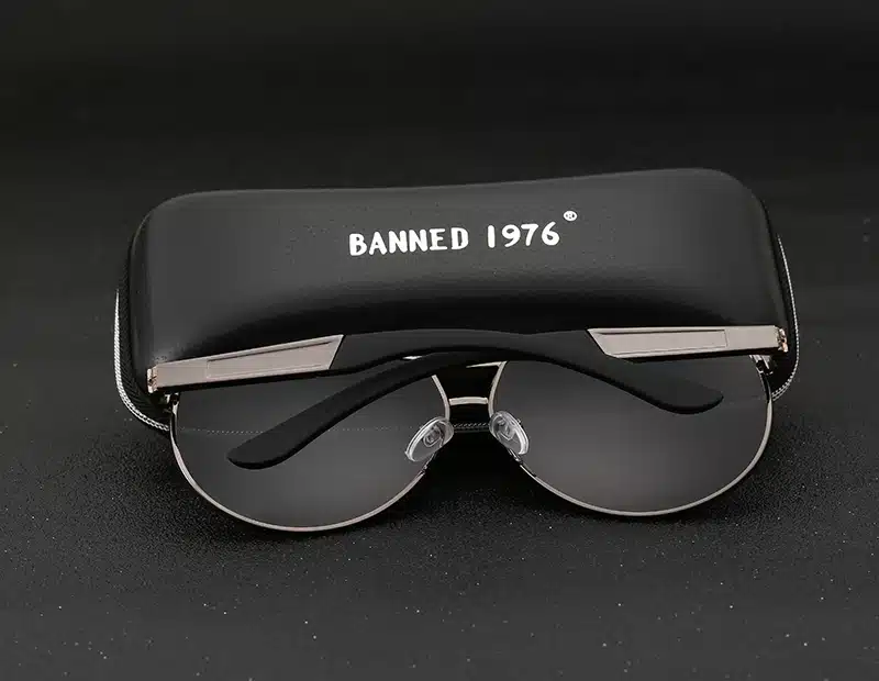 BANNED Cool men's Polarized Sunglasses brand new gafas male driving Sun Glasses classic eyewear Oculos with original box 12