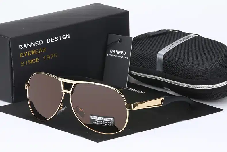 BANNED Cool men's Polarized Sunglasses brand new gafas male driving Sun Glasses classic eyewear Oculos with original box 30