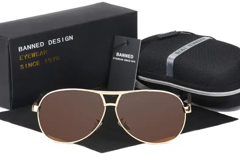 BANNED Cool men's Polarized Sunglasses brand new gafas male driving Sun Glasses classic eyewear Oculos with original box 31