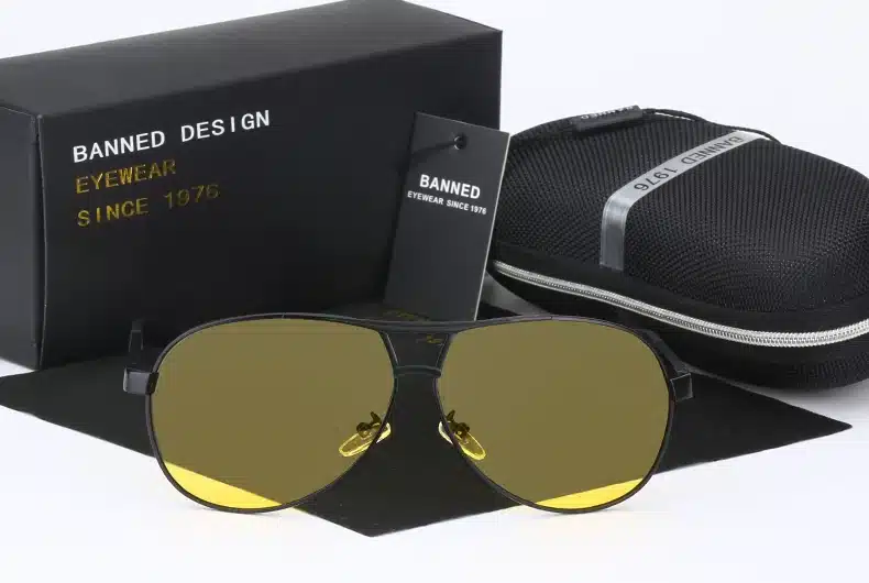 BANNED Cool men's Polarized Sunglasses brand new gafas male driving Sun Glasses classic eyewear Oculos with original box 37